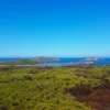 Vue de l'île Saint Martin's sur les îlots nord-ouest de l'Archipel des Scillys.