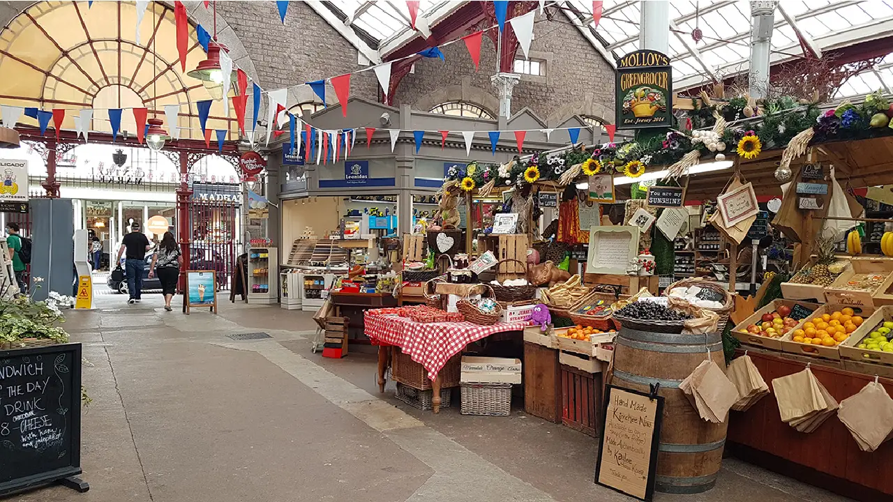 "Central market" de Jersey à Saint-Hélier.