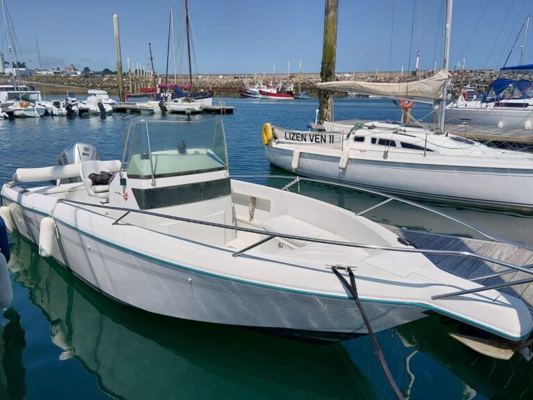 Location Bretagne Cap Camarat 6 personnes vue générale au port de plaisance